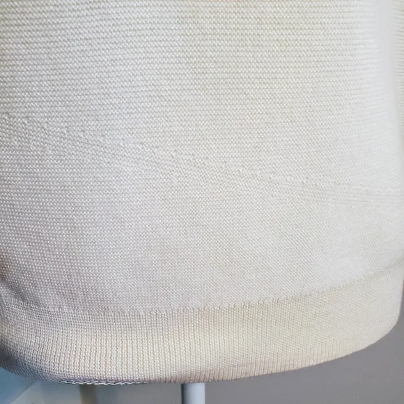 The Reset R Label Essential Pullover Sweater 100% Wool - Ivory Size S/M - Picture 4 of 16